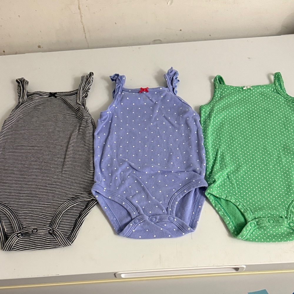 Kids One Pieces Set - Black, Blue, and Green